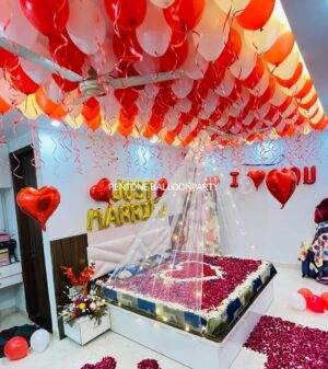 just married room decoration